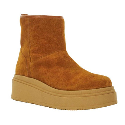 Front - Dune London Womens/Ladies Podsey Suede Shearling Ankle Boots