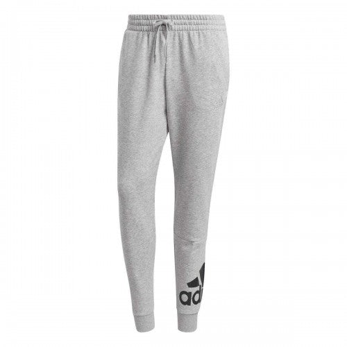 Front - Adidas Mens French Terry Logo Tapered Leg Jogging Bottoms