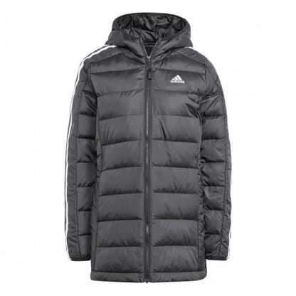 Front - Adidas Womens/Ladies Essentials 3 Stripes Parka