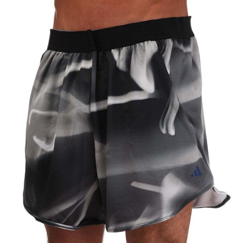 Front - Adidas Mens Designed For Training HIIT All-Over Print Shorts