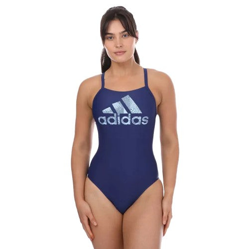 Front - Adidas Womens/Ladies Big Logo One Piece Swimsuit