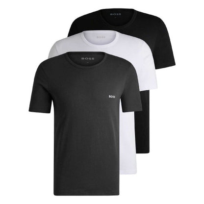Front - Boss Mens Embroidered Logo T-Shirt (Pack of 3)