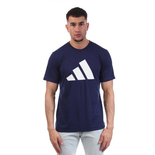 Front - Adidas Mens Train Essentials Feelready Logo Training T-Shirt