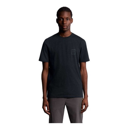 Front - Lyle & Scott Mens Graphic Rubberised Logo T-Shirt