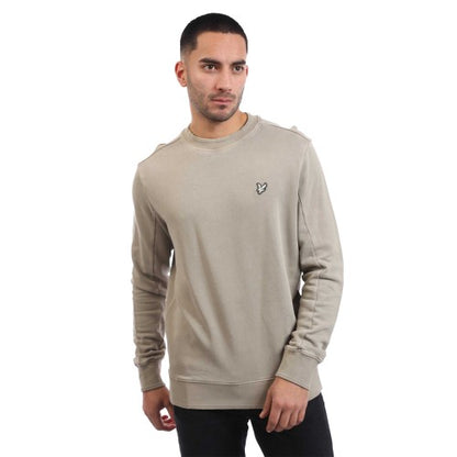 Front - Lyle & Scott Mens Natural Dyed Crew Neck Sweatshirt