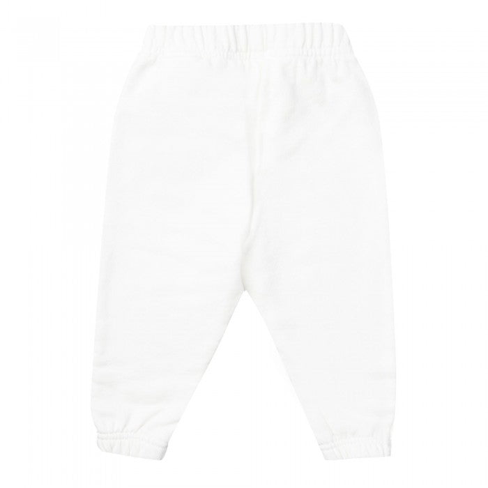 Front - Off White Baby Funny Jogging Bottoms