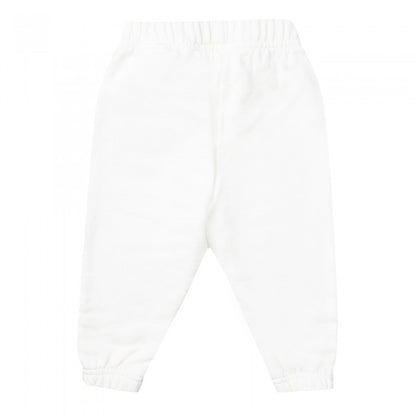 Front - Off White Baby Funny Jogging Bottoms