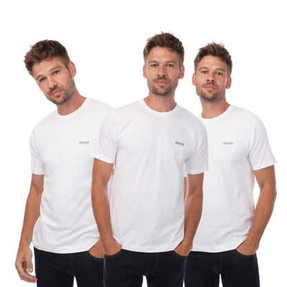 Front - DKNY Mens Giants Lounge T-Shirt (Pack of 3)