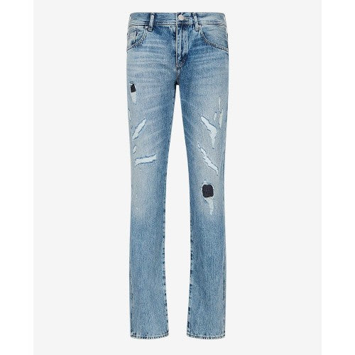 Front - Armani Exchange Mens J13 Slim Jeans