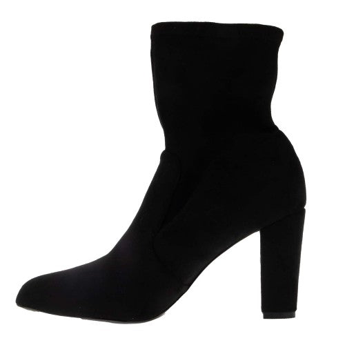 Front - Dune London Womens/Ladies Oty Suede Heeled Ankle Boots