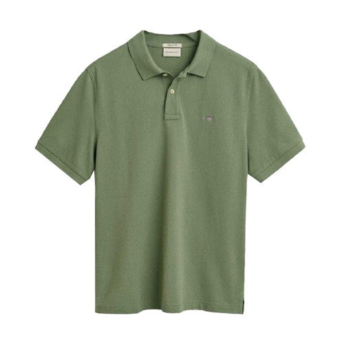 Front - Gant Mens Shield Pique Regular Polo Shirt