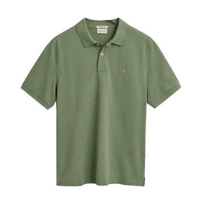 Front - Gant Mens Shield Pique Regular Polo Shirt