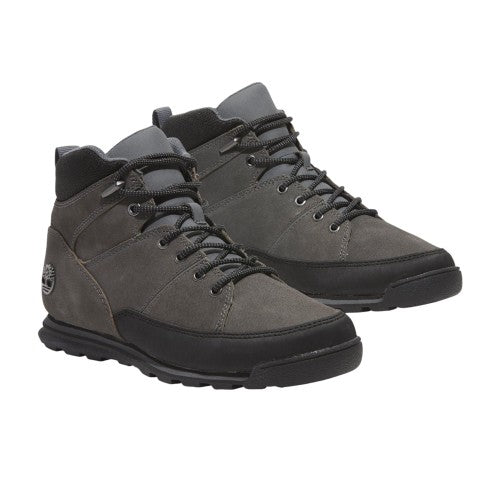 Front - Timberland Mens Euro Rock Leather Mid Cut Boots