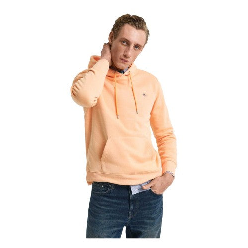 Front - Gant Mens Shield Regular Hoodie