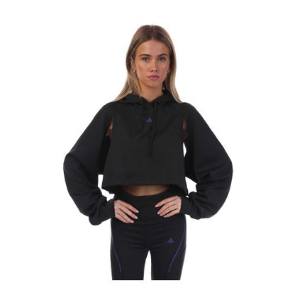 Front - Adidas Womens/Ladies HIIT Crop Hoodie