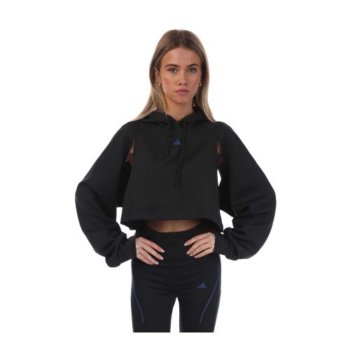 Front - Adidas Womens/Ladies HIIT Crop Hoodie