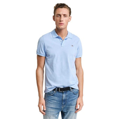 Front - Gant Mens Shield Pique Polo Shirt