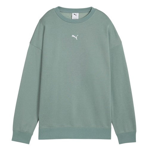 Front - Puma Mens Crew Neck Oversized Sweatshirt