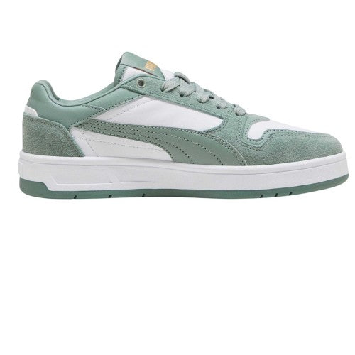 Front - Puma Childrens/Kids Court Classic Synthetic Leather Trainers