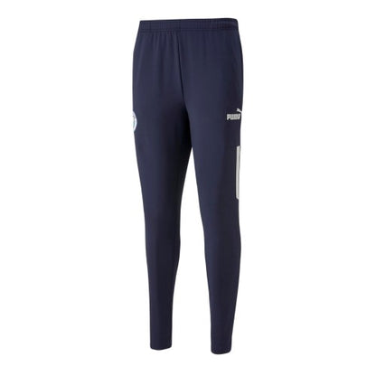 Front - Puma Mens Prematch Manchester City FC Jogging Bottoms