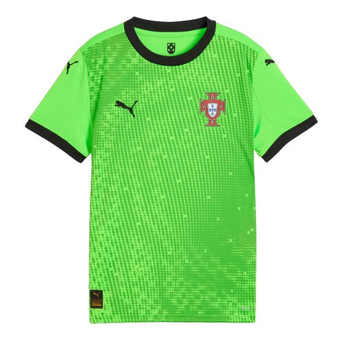Front - Puma Childrens/Kids Portugal Short-Sleeved Goalkeeper Jersey