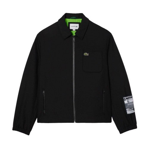 Front - Lacoste Mens Contrast Lining Track Jacket