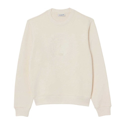 Front - Lacoste Womens/Ladies Embroidered Crew Neck Sweatshirt