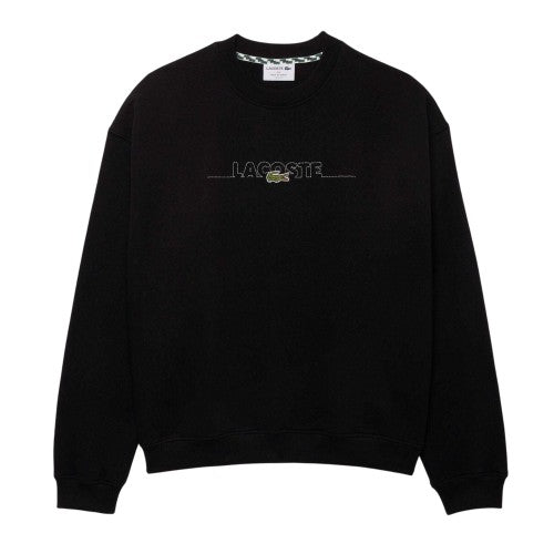 Front - Lacoste Mens Embroidered Logo Crew Neck Sweatshirt