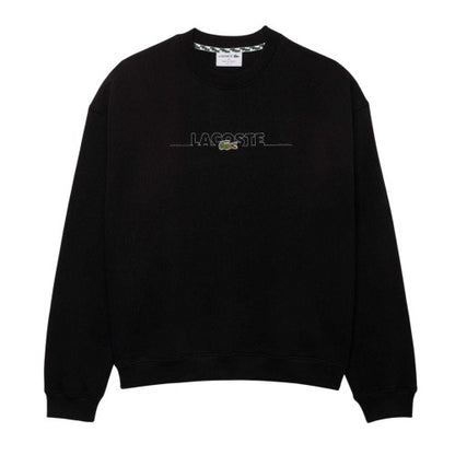 Front - Lacoste Mens Embroidered Logo Crew Neck Sweatshirt