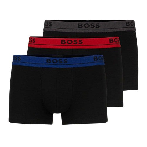 Front - Hugo Boss Mens Logo Boxer Shorts (Pack of 3)