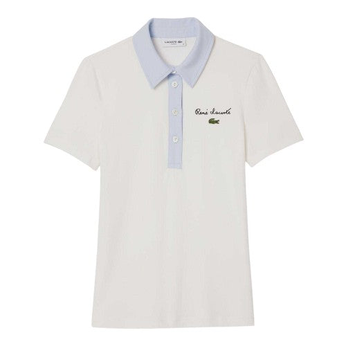 Front - Lacoste Womens/Ladies Linen Regular Polo Shirt