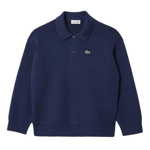 Front - Lacoste Childrens/Kids Long-Sleeved Polo Shirt