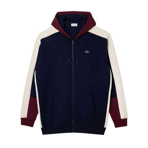 Front - Lacoste Unisex Adult Logo Full Zip Hoodie