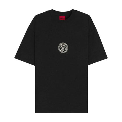 Front - Hugo Boss Mens Dwresto Boxing Artwork T-Shirt