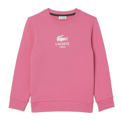 Front - Lacoste Childrens/Kids Signature Print Sweatshirt
