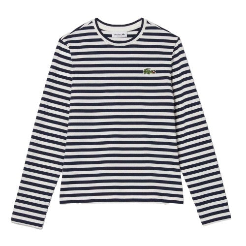 Front - Lacoste Womens/Ladies Striped T-Shirt