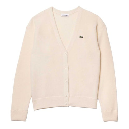 Front - Lacoste Womens/Ladies Essentials Cotton Cardigan