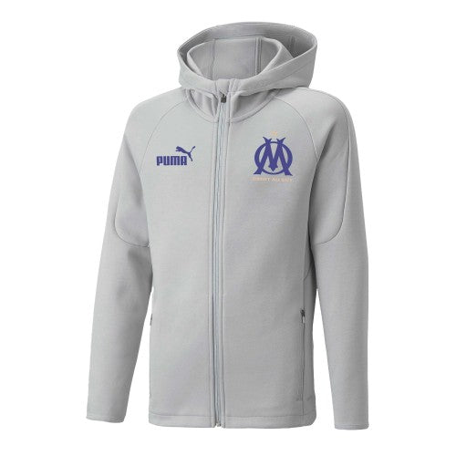 Front - Puma Childrens/Kids Olympique De Marseille FC Full Zip Jacket