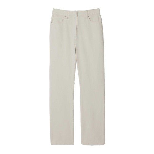Front - Lacoste Womens/Ladies Twill 5 Pockets Trousers