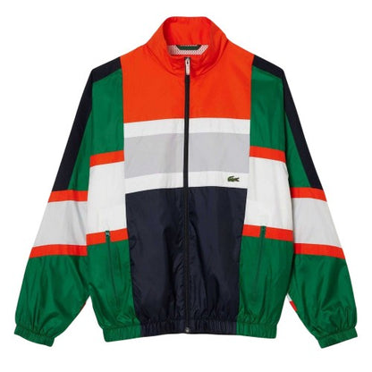 Front - Lacoste Mens Sportsuit Colour Block Jacket