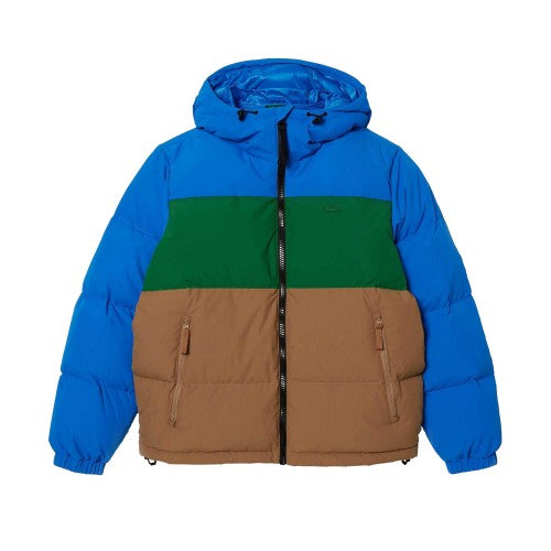 Front - Lacoste Mens Embroidered Logo Down Jacket