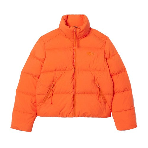 Front - Lacoste Womens/Ladies Hooded Relaxed Fit Down Jacket