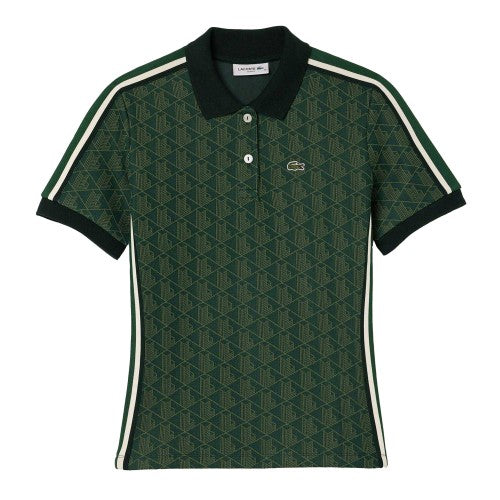 Front - Lacoste Womens/Ladies Monogram Slim Polo Shirt