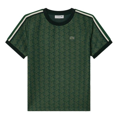 Front - Lacoste Womens/Ladies Monogram Jacquard Slim T-Shirt