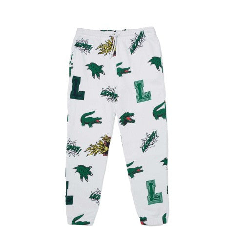 Front - Lacoste Womens/Ladies Seasonal Logo Jogging Bottoms
