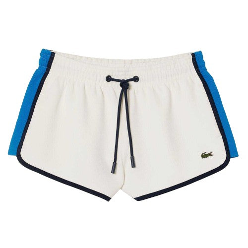 Front - Lacoste Womens/Ladies Contrast Panel Shorts