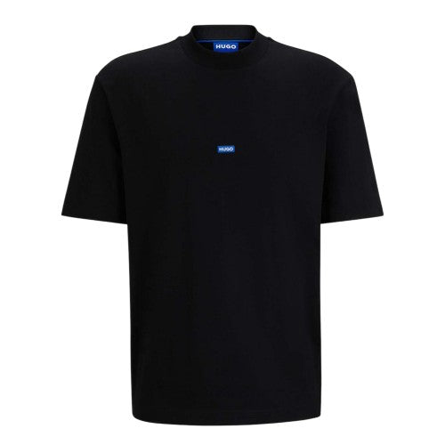 Front - Hugo Mens Nieros Patch Logo T-Shirt