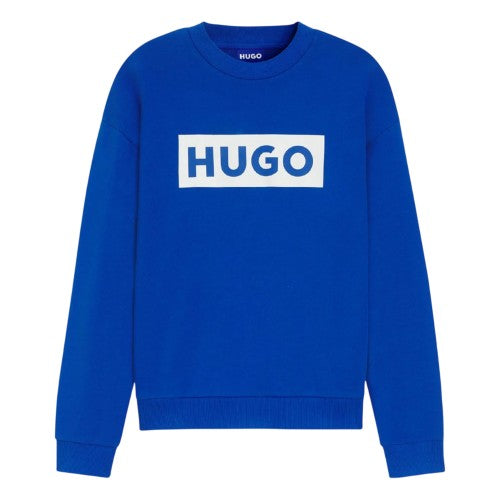 Front - Hugo Mens Niero Logo Crew Neck Sweatshirt