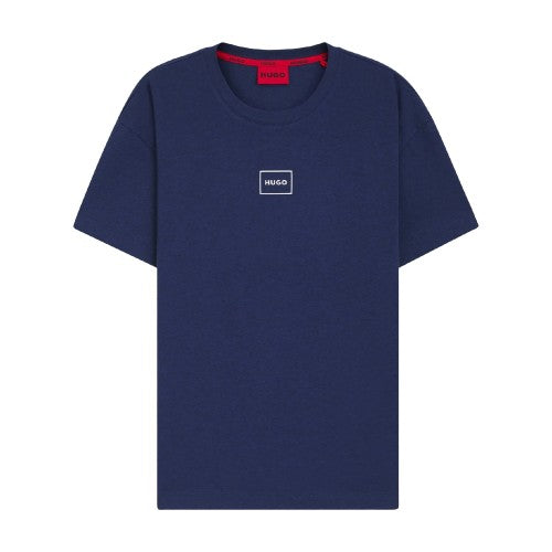 Front - Hugo Mens Laze Logo T-Shirt
