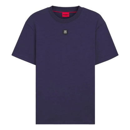 Front - Hugo Mens Dalile Stacked T-Shirt